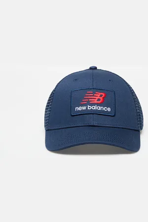 New Balance Stacked Patch Logo Trucker Cap Blue Universal