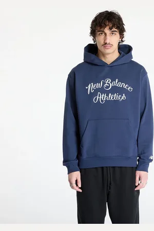 New Balance Sweatshirt Athletics Relaxed League Hoodie Blue L