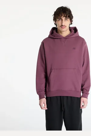 New Balance Sweatshirt Athletics French Terry Hoodie Violet L