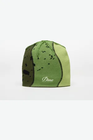 DIME Reverse Stitch Skully Beanie Green Universal