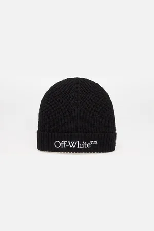 OFF-WHITE Bookish Classic Knit Beanie Black/ White Universal