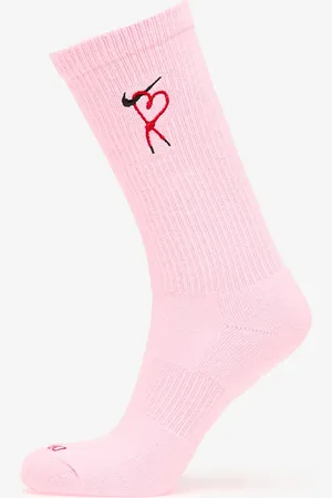 Nike Everyday Plus Dri-FIT Cushioned Crew Socks 1-Pack Pink Foam/ University Red/ Black L