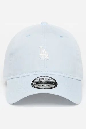 New Era Los Angeles Dodgers Mini Logo Washed 9TWENTY Adjustable Cap Pastel Blue Universal