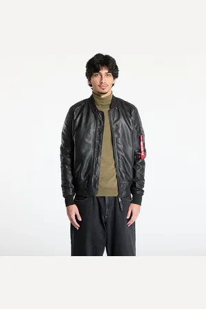 Alpha Industries Jas MA-1 Leather Black XL
