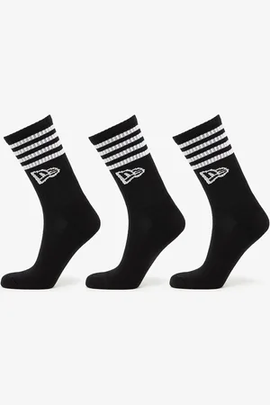 New Era Stripe Crew 3-Pack Black 35-38