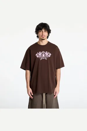 A Bathing Ape T-shirt College Logo Relaxed Fit Tee UNISEX Brown L