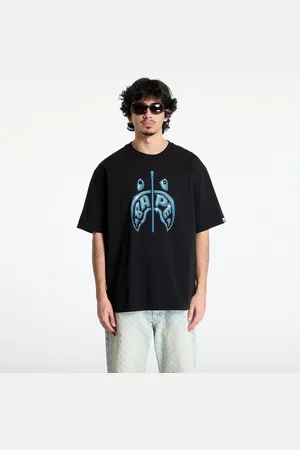 A Bathing Ape T-shirt Shark Relaxed Fit Tee UNISEX Black L