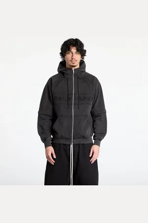 Daily paper Sweatshirt Garment Wash Zip Up Hoodie UNISEX Black L