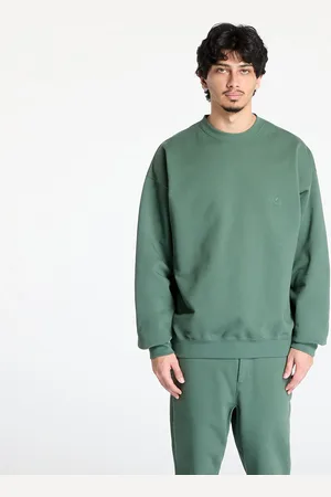 Y-3 Sweatshirt French Terry Crew Sweatshirt UNISEX Green Oxide L