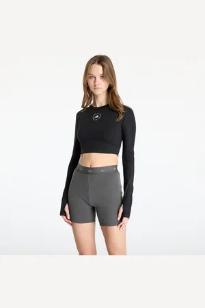 adidas T-shirt adidas x Stella Mccartney Truestrength Yoga Cro-Packed Longsleeve Top Black L