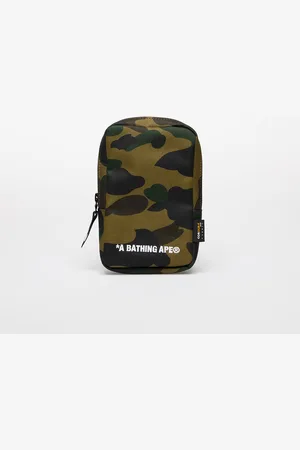A Bathing Ape Tas 1St Camo Cordura Phone Shoulder Bag Green Universal