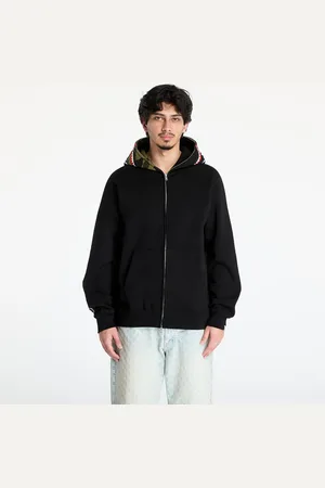 A Bathing Ape Sweatshirt 1st Camo Swarovski Shark Full Zip UNISEX Hoodie Black L