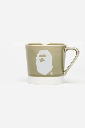 A Bathing Ape Logo Porcelain Mug M Green Universal