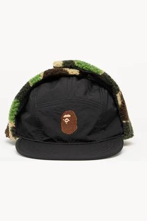 A Bathing Ape Abc Camo Puffy Flight Cap M Black L