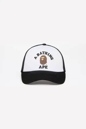 A Bathing Ape College Mesh Cap Black Universal