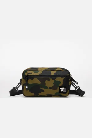 A Bathing Ape Tas 1St Camo Cordura Mini Shoulder Bag Green Universal