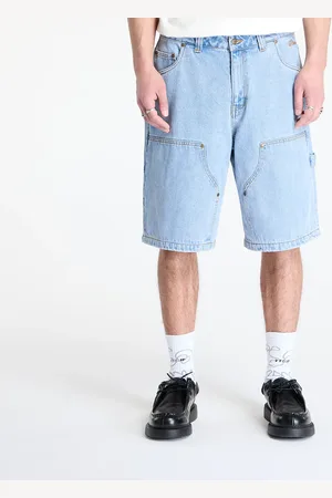 DIME Korte broek Carpenter Denim Shorts Blue Washed 34