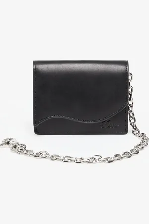 DIME Portemonnee Chain Leather Wallet Black Universal