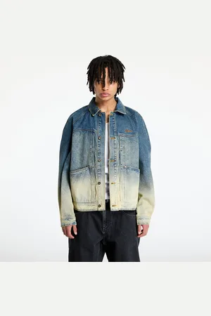 DIME Jas Denim Jacket UNISEX Dipped Sandblasted Indigo L