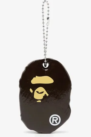 A Bathing Ape Ape Head Keychain Brown Universal