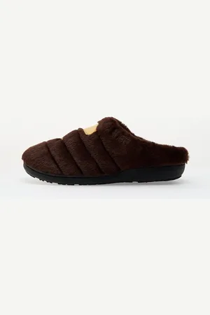 A Bathing Ape Sneakers x Subu Ape Head Paffer Sandals Brown EUR 37 - 38