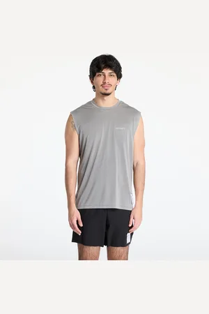 SATISFY T-shirt AuraLite Muscle Tee Mineral Graphite L
