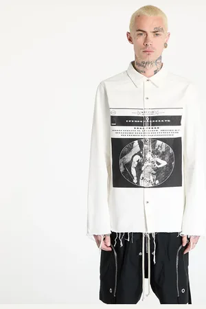 Rick Owens Jas Outershirt Milk/ Black/ Milk L