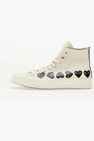Comme des Garçons Sneakers Converse x Comme des Garcons PLAY Chuck 70 Hi Multi Heart Milk/ Black/ Egret EUR 44