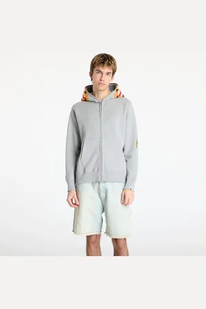 A Bathing Ape Sweatshirt Tiger Full Zip Hoodie UNISEX Gray L