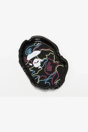 A Bathing Ape Neon Camo Ape Head Ashtray Black Universal