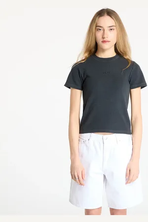 A Bathing Ape T-shirt Pigment Dyed Rib Tee Black M