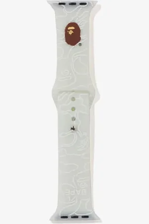 A Bathing Ape Neon Camo Watch Band White L