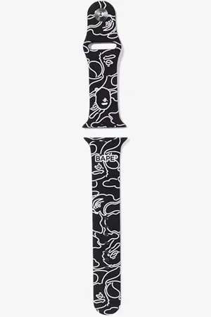A Bathing Ape Neon Camo Watch Band Black M