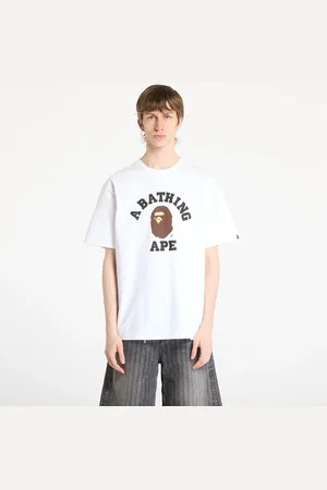 A Bathing Ape T-shirt College Tee UNISEX White XL