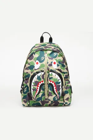 A Bathing Ape Abc Camo Shark Daypack Green Universal