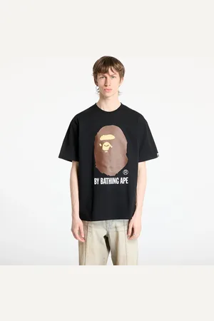 A Bathing Ape T-shirt By Bathing Tee UNISEX Black L
