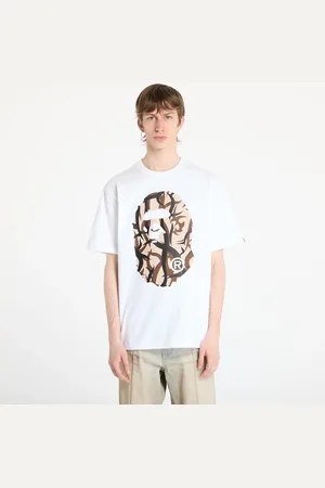 A Bathing Ape T-shirt Trial Camo Big Ape Head Tee UNISEX White L