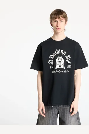 A Bathing Ape T-shirt Mad General College Tee UNISEX Black L