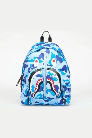 A Bathing Ape Abc Camo Shark Daypack Blue Universal