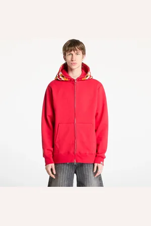 A Bathing Ape Sweatshirt Tiger Full Zip Hoodie UNISEX Red L