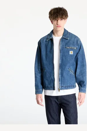 Carhartt Jas OG Detroit Jacket UNISEX Blue Dark Used Wash L