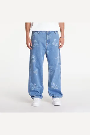 Carhartt Broeken Stamp Pant Stamp Print/ Blue Bleached 26