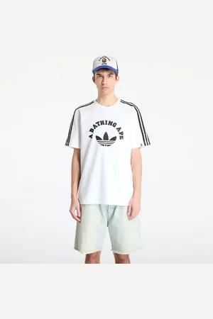 adidas T-shirt adidas x BAPE Short Sleeve Tee White/ Black L