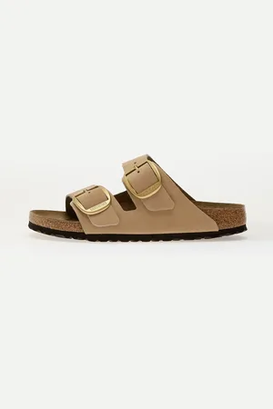 Birkenstock Sneakers Arizona Big Buckle Nubuk Leather Sandcastle EUR 36
