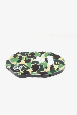 A Bathing Ape Abc Camo Ape Head Wireless Charger Green Universal