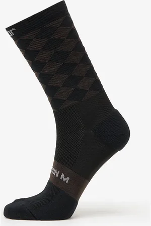Soar Running Diamond Crew Sock Black/Brown L