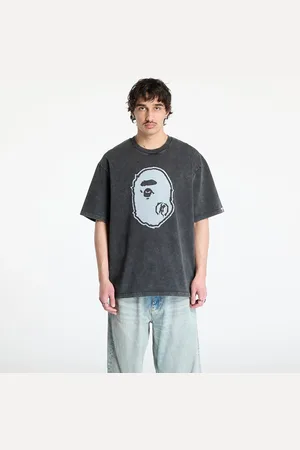 A Bathing Ape T-shirt Garment Dye Ape Head Relaxed Fit Tee UNISEX Black L