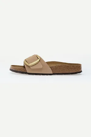 Birkenstock Sneakers Madrid Big Buckle Natural Leather Nubuck Sandcastle EUR 36
