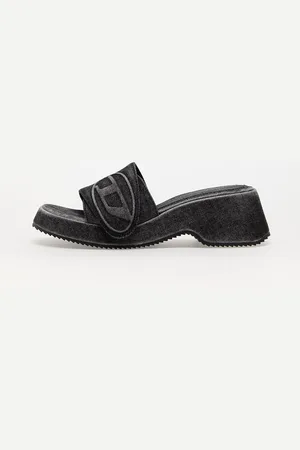 Diesel Sneakers Oval D Sa-Oval D Pf W Sandals Black Denim EUR 36