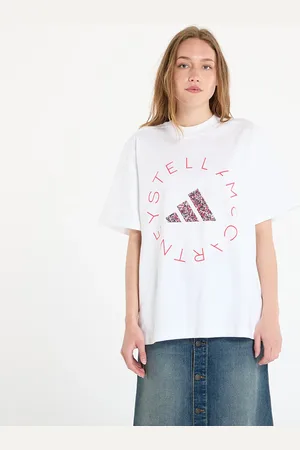 adidas T-shirt adidas by Stella Mccartney Loose Graphic Tee White/ White L